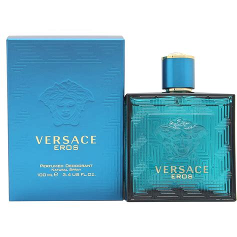 versace eros perfumed deodorant natural spray|Versace Eros flame deodorant stick.